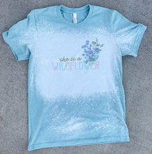 Load image into Gallery viewer, She is a Wildflower-Infant-Adult sizes available- different shirts colors and onesies
