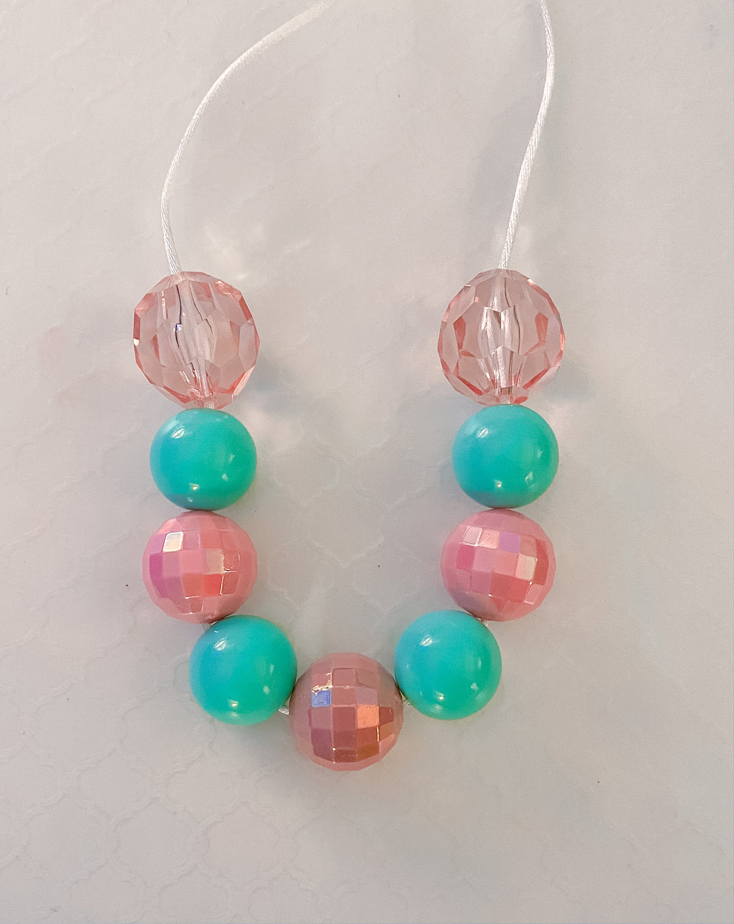 Pink and Mint Necklace