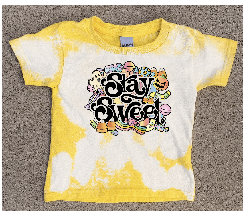 Pastel Colors Stay Sweet Infant Onesie or Shirt- Unbleached or Bleached Option-Multiple Colors