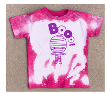 Load image into Gallery viewer, Boo Mummy Toddler/Youth Shirt- Unbleached or Bleached Option-Multiple Colors
