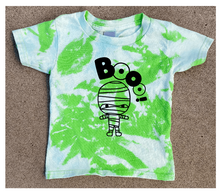 Load image into Gallery viewer, Boo Mummy Toddler/Youth Shirt- Unbleached or Bleached Option-Multiple Colors
