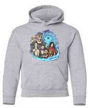 Load image into Gallery viewer, Toddler/Youth Character Hoodie or Crewneck Sweatshirt-Multiple Color and Style Options
