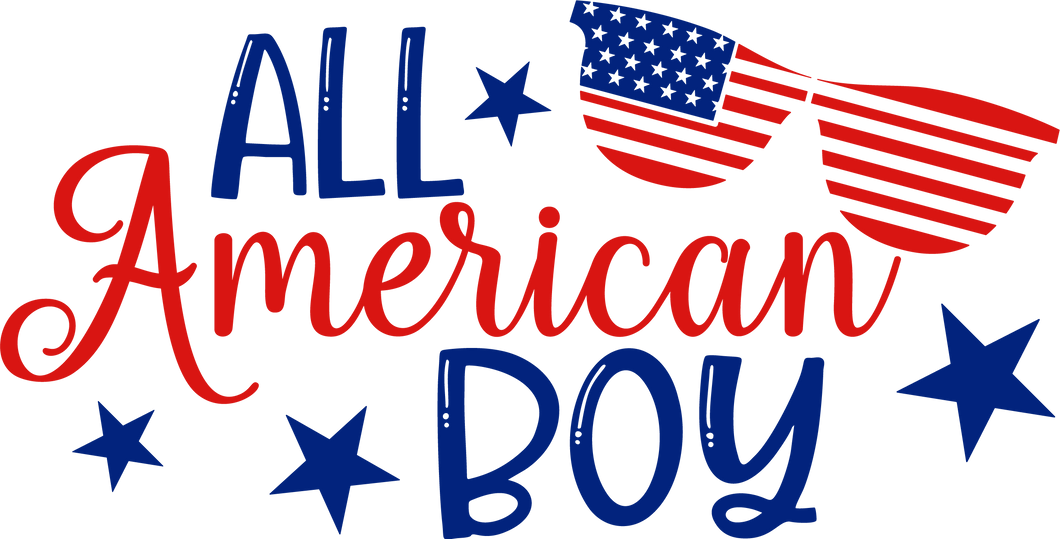 All American Boy -Infant-Adult Sizes- Different color shirt options